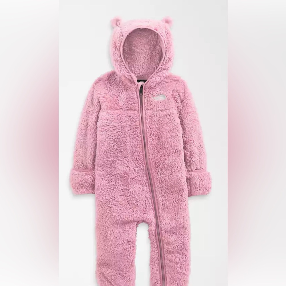 NWT** fuzzy north face baby zipper